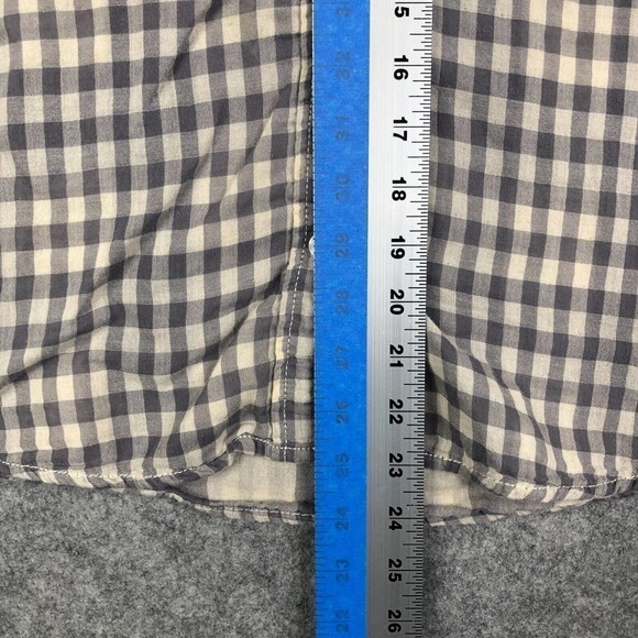 Lucky Brand Top Women's Small Long Sleeve Button Up Plaid Western Casual - Picture 6 of 7